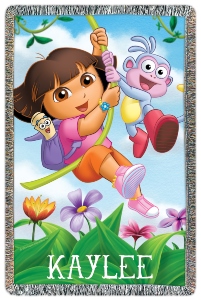 Dora The Explorer Personalized Throw Blanket