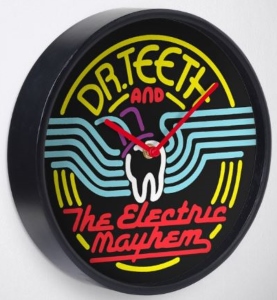 Dr. Teeth And The Electric Mayhem Neon Clock