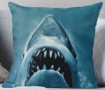 Jaws Shark Throw Pillow
