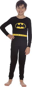 Kids Black Batman Pajama Set