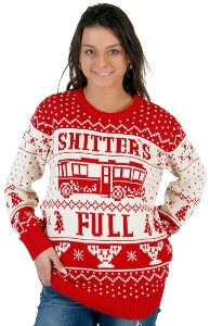 Shitters Full Ugly Christmas Sweater