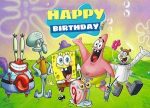 SpongeBob Birthday Backdrop