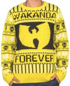 Black Panther Wakanda Forever Christmas Sweater