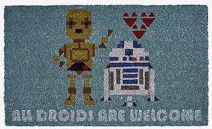 Star Wars All Droids Are Welcome Doormat