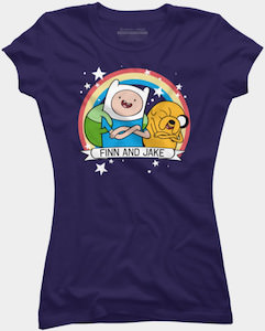 Fin And Jake Rainbow T-Shirt