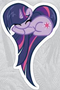 My Little Pony Twilight Sparkle Heart Sticker