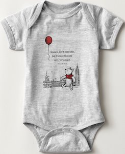 Winnie the Pooh Wants Balloon Baby Bodysuit