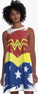 Wonder Woman Painted Dress