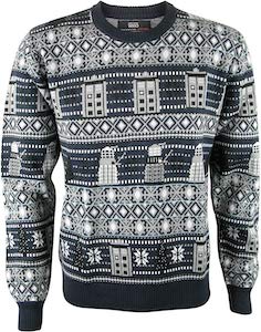 Grey Doctor Who Christmas Sweater