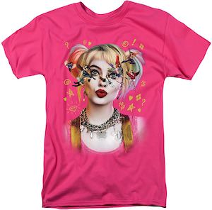 Harley Quinn Birds Of Prey Pink T-Shirt