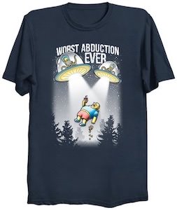 Comic Book Guy Worst Abduction Ever T-Shirt