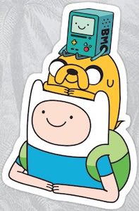 Adventure Time Finn And Jake And BMO Sticker