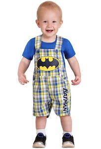 Cute Toddler Batman Shortall Set