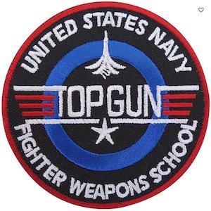 Top Gun Navy Clothing Patch