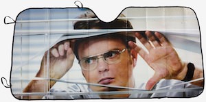 Dwight Staring At You Car Sunshade