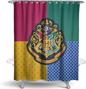 Hogwarts House Colors Logo Shower Curtain