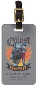 Pixar Onward Let The Quest Begin Luggage Tag