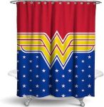 Wonder Woman Logo Shower Curtain