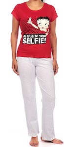 Betty Boop Be True To Your Selfie Pajama Set