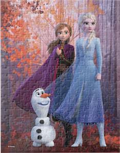 Frozen Anna, Elsa, And Olaf Fall Puzzle