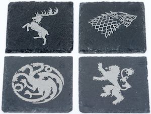 Slate Game of Thrones Coaster Set
