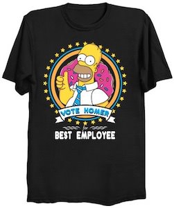Vote Homer For Best Employee T-Shirt