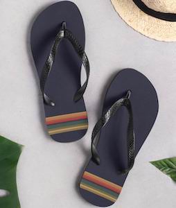 Doctor Who Striped Flip Flops