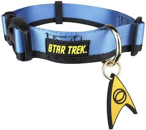 Blue Star Trek Dog Collar