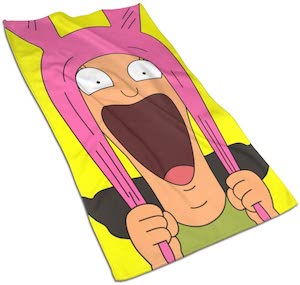 Bob's Burgers Louise Screaming Beach Towel