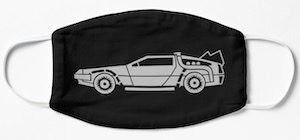 Back To The Future DeLorean Face Mask