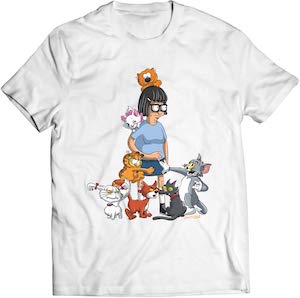 Bob's Burgers Tina The Cat Lady T-Shirt