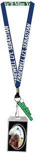 Parks and Recreation Li'l Sebastian Lanyard ID Holder