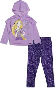 Disney Kids Rapunzel Hoodie And Leggings Set