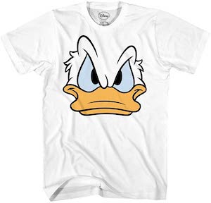 Disney Mad Donald Duck Face T-Shirt