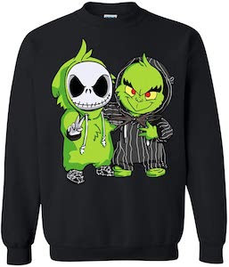 The Grinch And Jack Skellington Fun Sweater