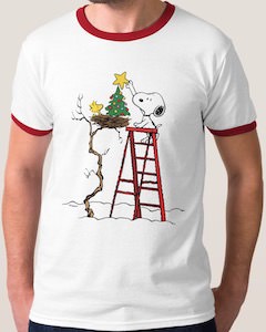 Woodstock’s Christmas Tree Christmas T-Shirt