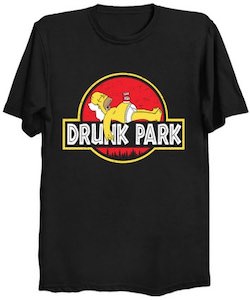The Simpsons Homer Drunk Park T-Shirt