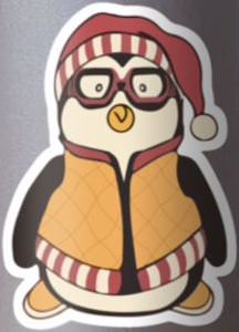 Hugsy The Penguin Sticker