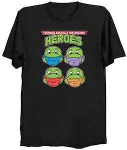 Teenage Heroes Social Distancing T-Shirt